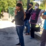 Represententes de ATE en la jornada de asamblea